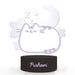 Lampe LED Pusheen Dreams ERIK vue de côté montrant le bouton de contrôle et le câble USB type C