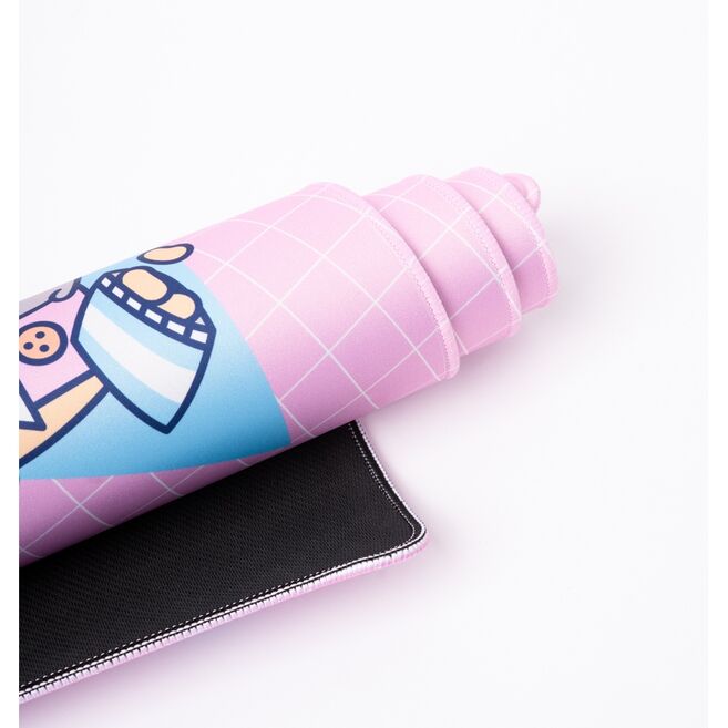 Base en caoutchouc antidérapante du tapis Pusheen assurant une stabilité parfaite