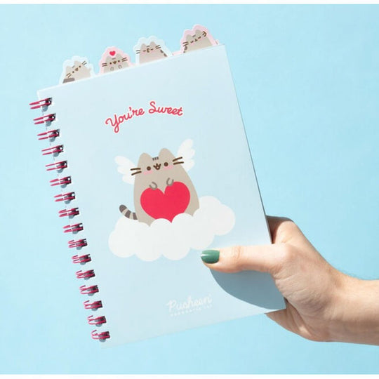 Présentation du cahier ouvert montrant la qualité des pages lignées et la finition mate