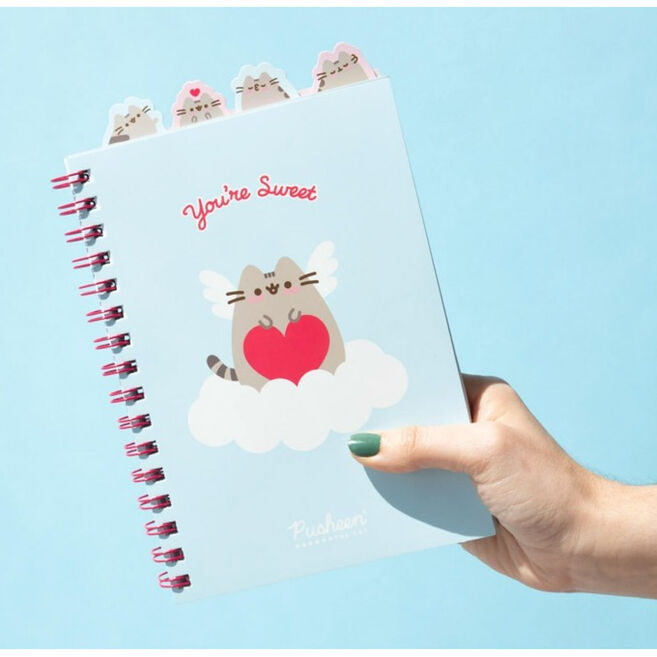 Présentation du cahier ouvert montrant la qualité des pages lignées et la finition mate