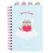 Vue de face du cahier Pusheen Purrfect Love au format A5 avec couverture souple mate