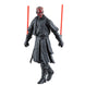 Photo de groupe avec la figurine Darth Maul et ses accessoires sur fond blanc