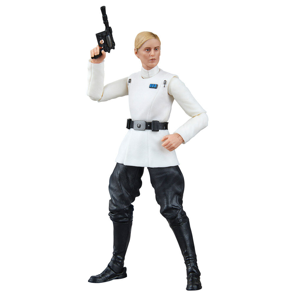 Accessoires inclus avec la figurine Cassian Andor déployés sur fond blanc