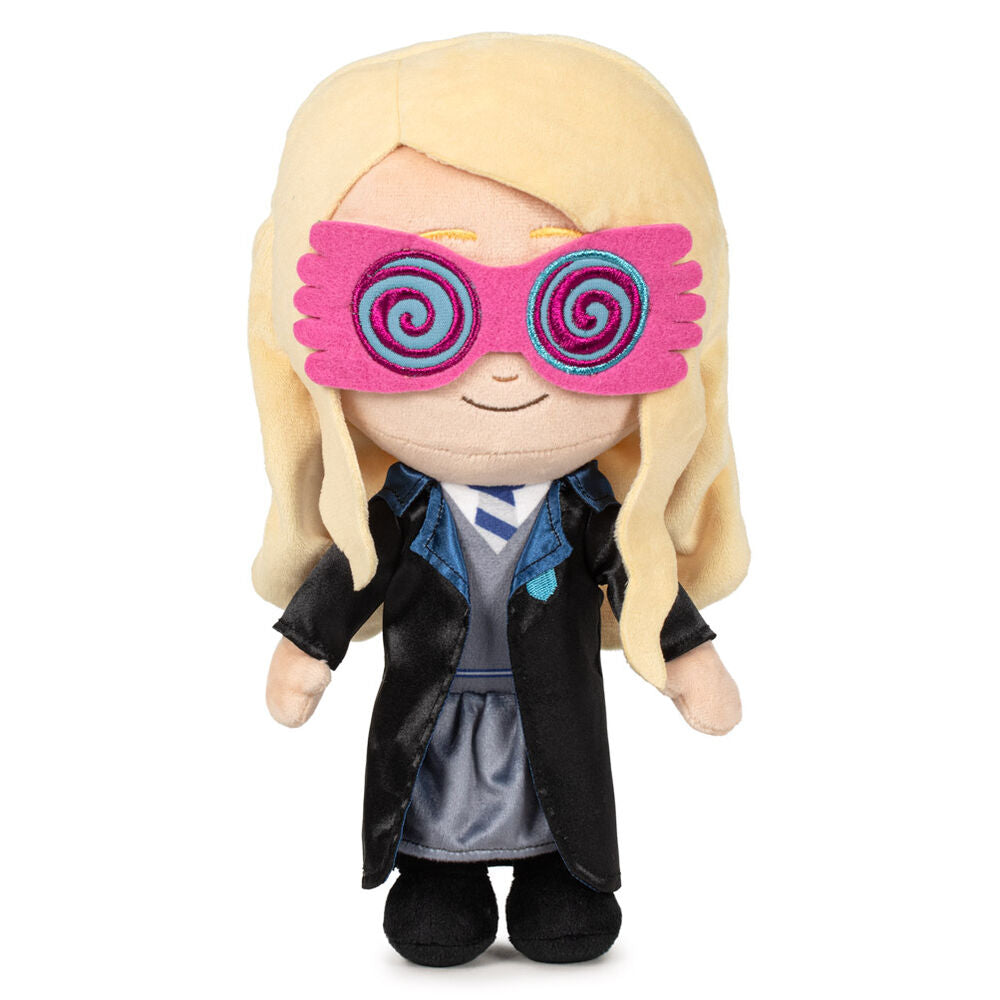 Peluche Luna Lovegood Harry Potter de 29cm signée PLAY BY PLAY, vue de face avec détails précis et couleurs fidèles.