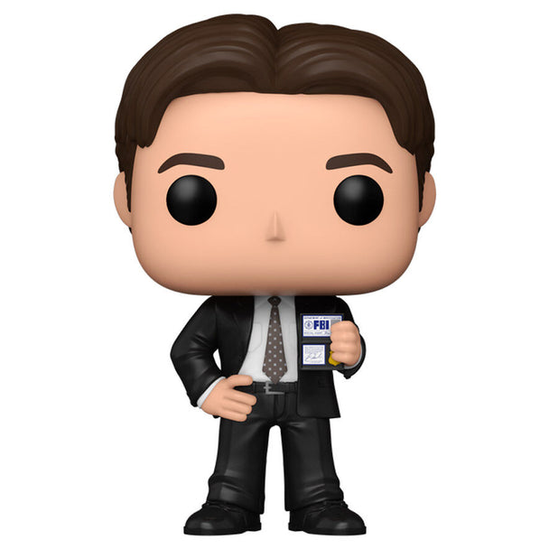 Vue de profil de la figurine Funko POP Fox Mulder avec détails précis et couleurs authentiques