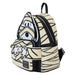 Photo montrant les sangles ajustables en cuir vegan du sac Loungefly Snoopy Momie