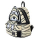 Photo montrant les sangles ajustables en cuir vegan du sac Loungefly Snoopy Momie