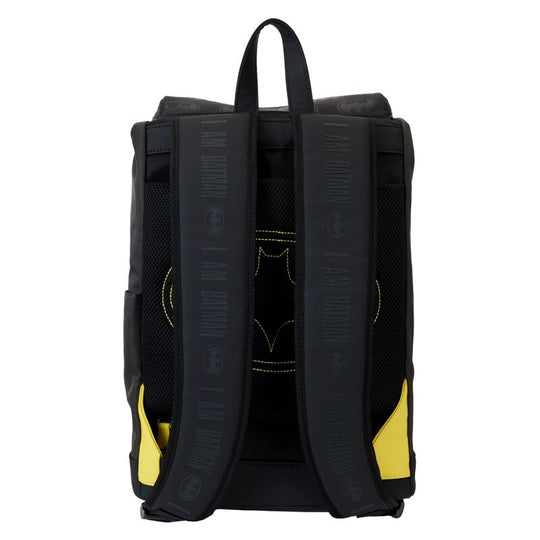 Vue intérieure du sac à dos avec poche pour ordinateur portable et doublure imprimée assortie