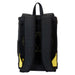 Vue intérieure du sac à dos avec poche pour ordinateur portable et doublure imprimée assortie