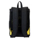 Vue intérieure du sac à dos avec poche pour ordinateur portable et doublure imprimée assortie