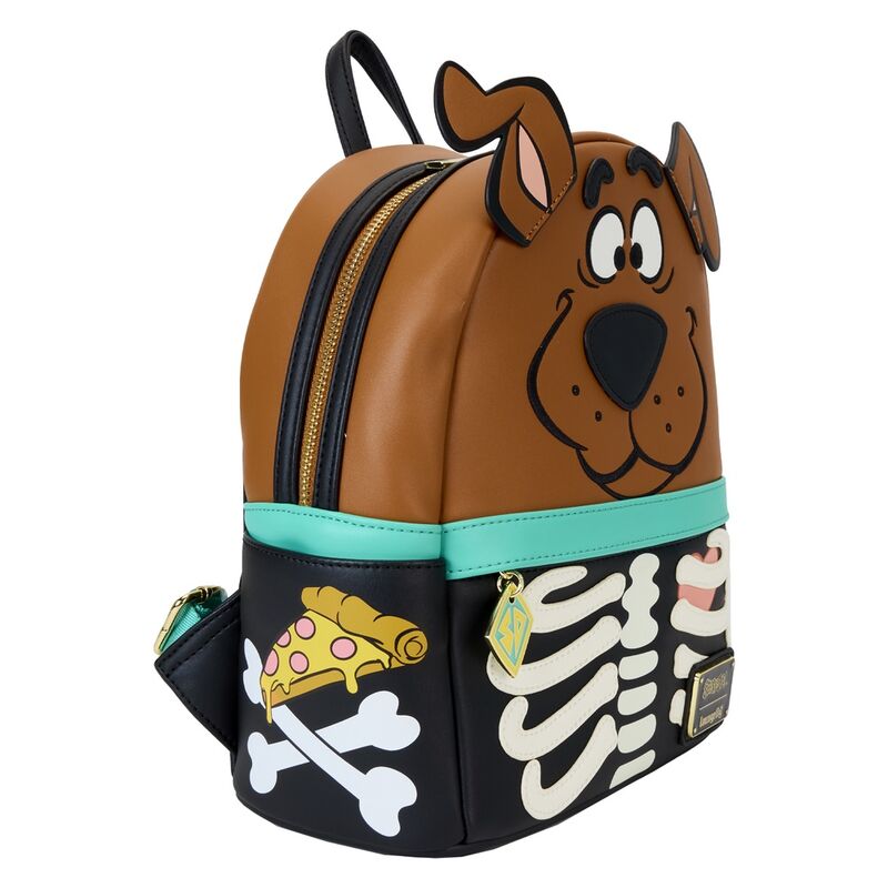 Intérieur du sac à dos Scooby Doo avec doublure assortie et espace de rangement pratique