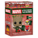 Zoom sur les figurines Funko Pocket Pops Marvel incluses dans le calendrier avec Spider-Man et Wolverine