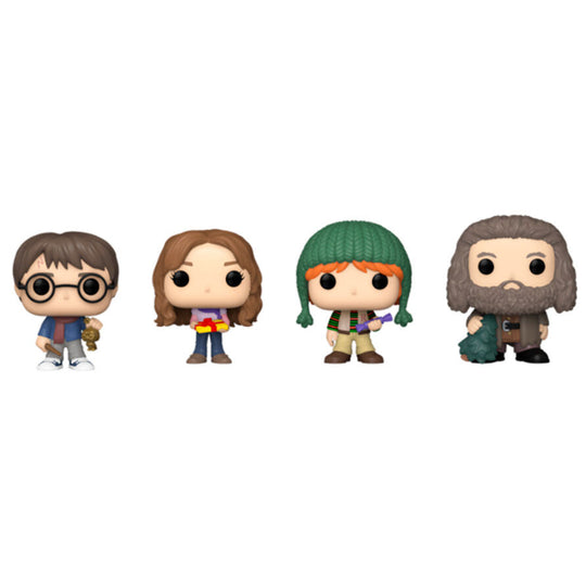 Vue rapprochée des figurines Pocket POP Harry Potter montrant la qualité et le design compact
