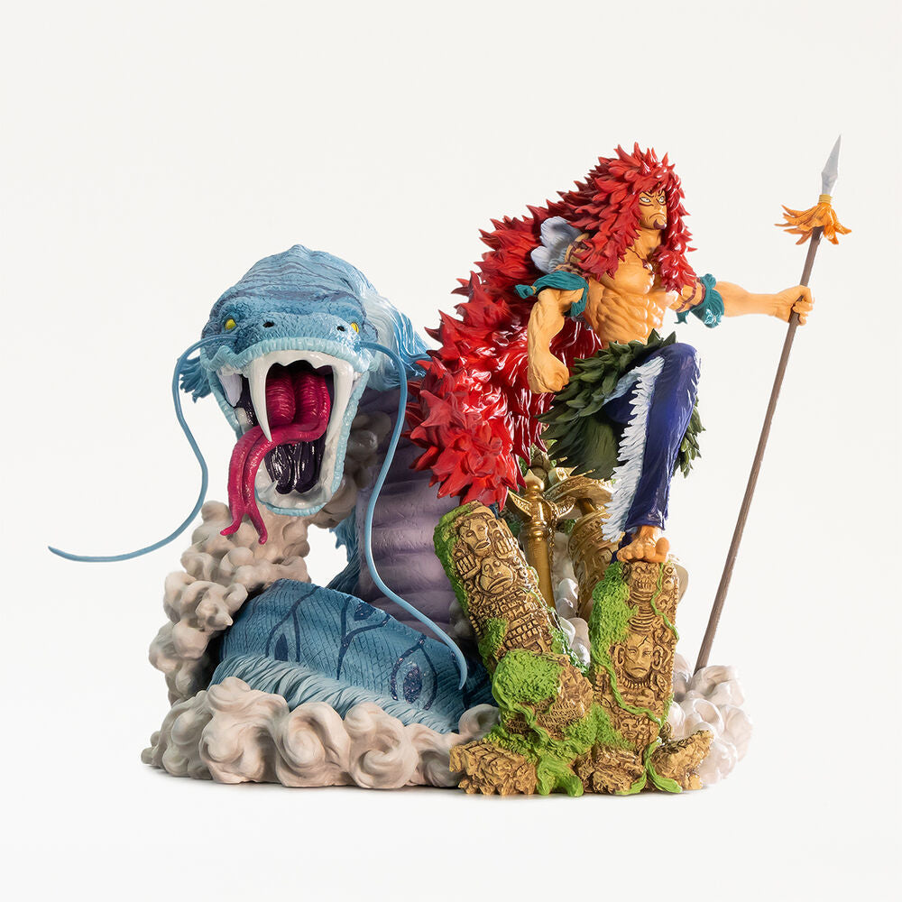 Vue rapprochée de la figurine BANPRESTO Kalgara Ichibansho avec ses couleurs vives et finitions précises