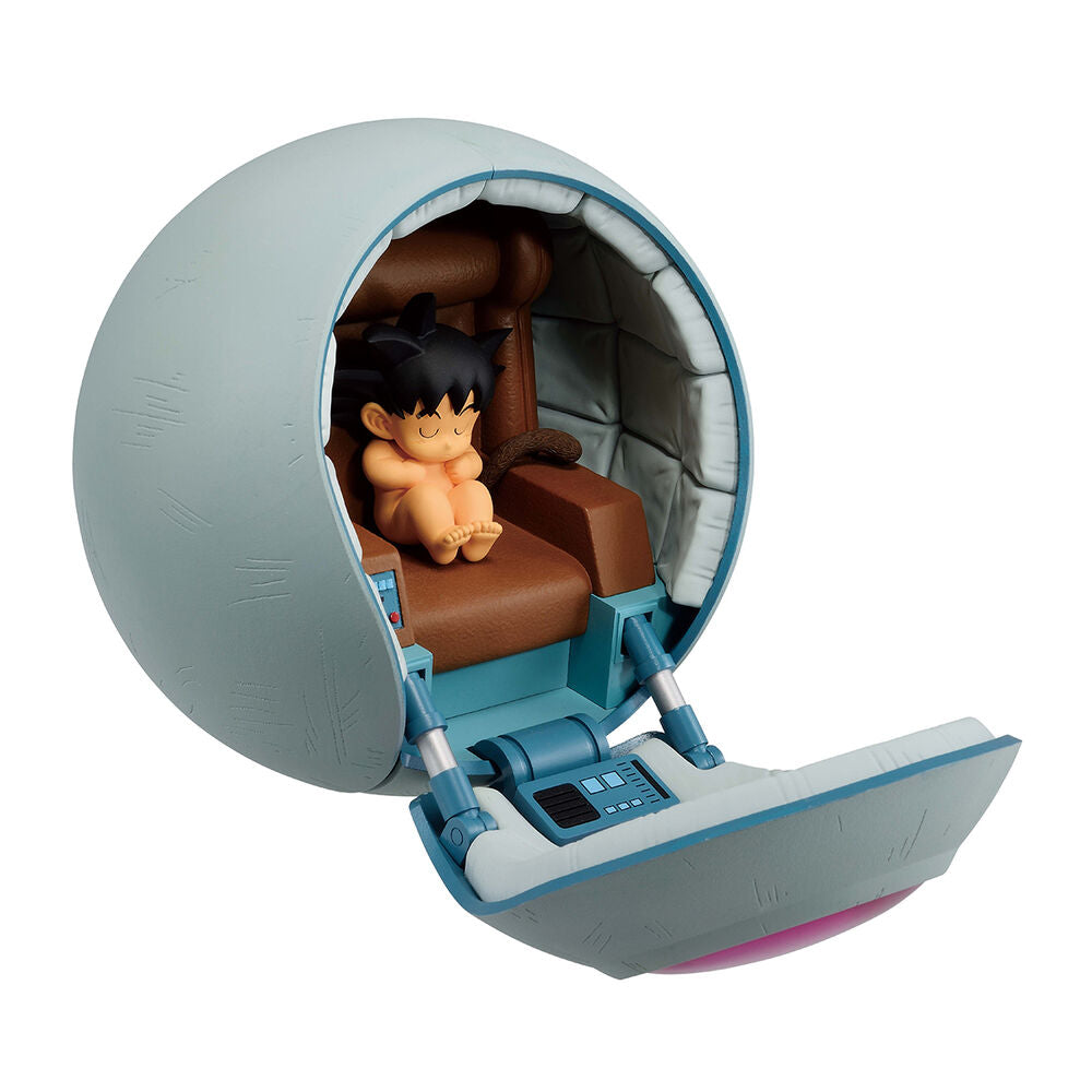 Vue arrière de la figurine Ultimate Kakarot Ichibansho montrant les détails du costume Saiyajin