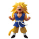 Figurine Son Goku Super Saiyan 3 de 14cm en pose dynamique de face, édition BANPRESTO Dragon Ball GT