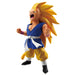 Détail des muscles et des vêtements de la figurine Son Goku Super Saiyan 3 Dragon Ball GT en gros plan