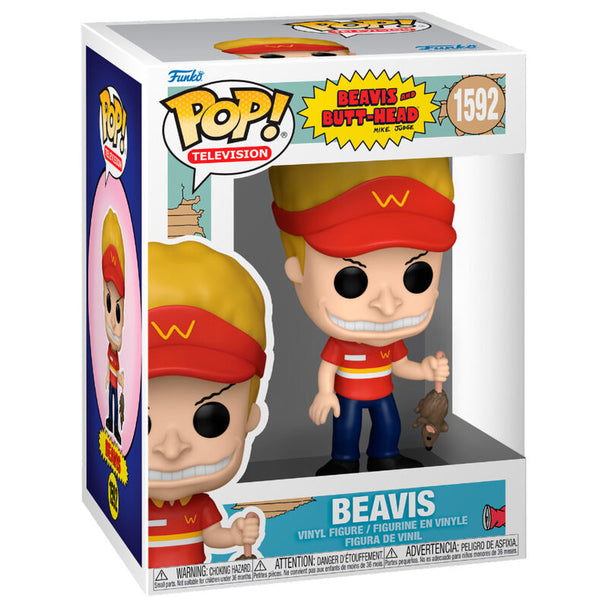 Figurine Funko POP Beavis and Butt-Head Beavis en vinyle de 9cm avec détails précis et couleurs vives