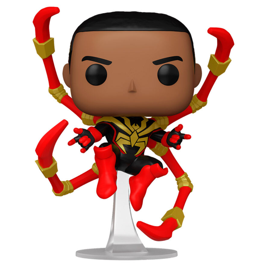 Photo de la boîte cadeau originale de la figurine Funko POP Marvel Miles Morales Iron Spider