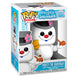 Vue rapprochée de la figurine Frosty the Snowman 2 Funko POP avec détails colorés et finition soignée
