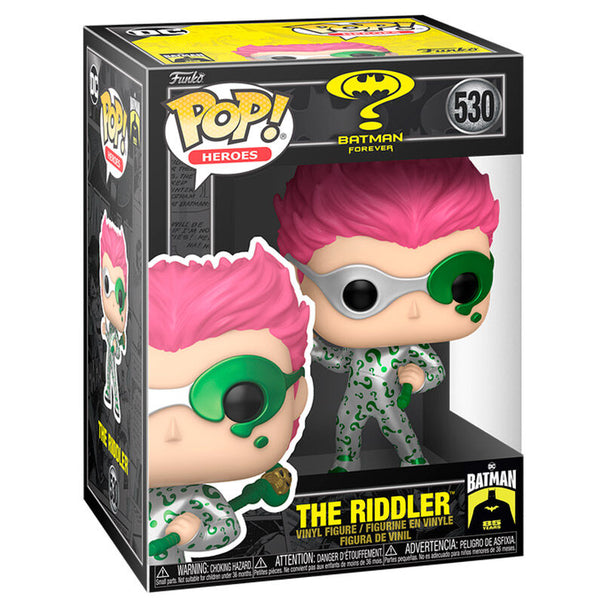 Figurine Funko POP The Riddler de Batman Forever en vinyle de 9 cm dans sa boîte cadeau officielle