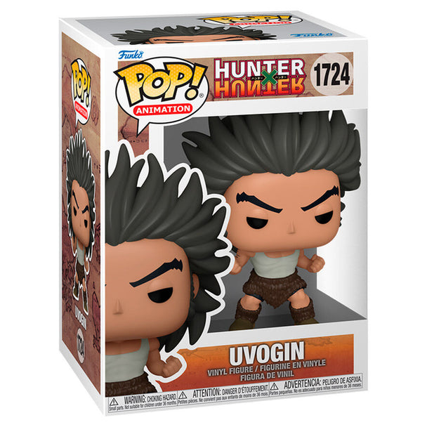 Figurine Funko POP Uvogin Hunter x Hunter en vinyle de 9cm avec détails précis et boîte cadeau visible