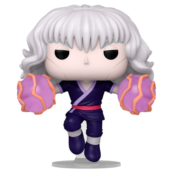 Vue rapprochée de la figurine Funko POP Silva Zoldyck avec détails précis et couleurs vives