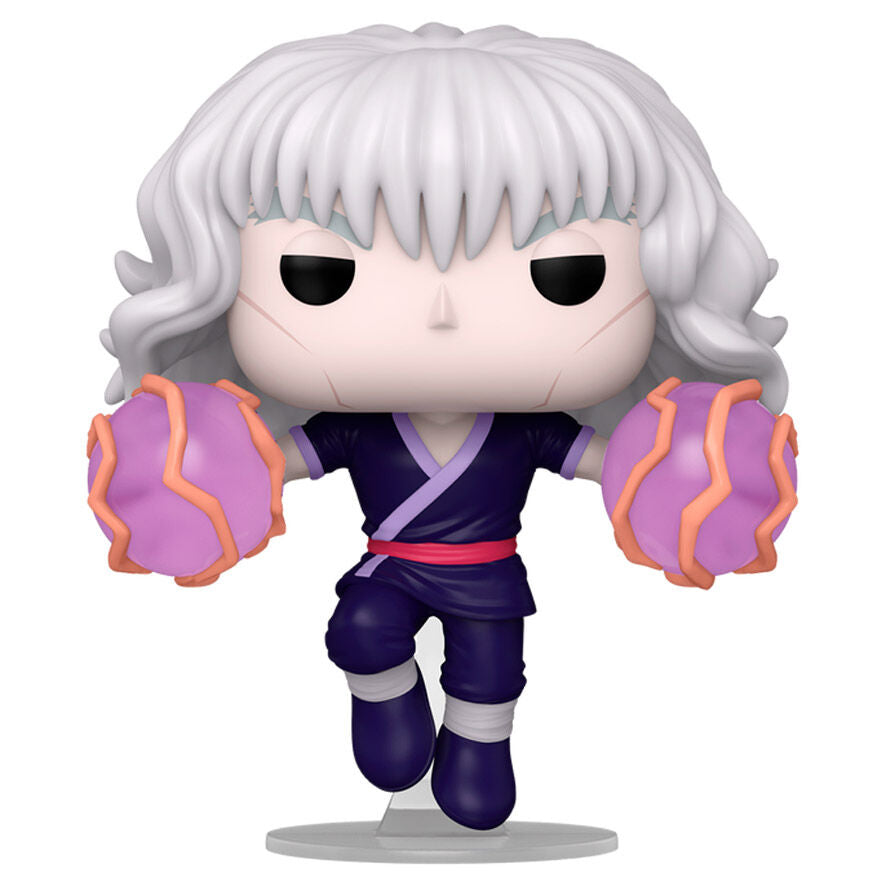 Vue rapprochée de la figurine Funko POP Silva Zoldyck avec détails précis et couleurs vives