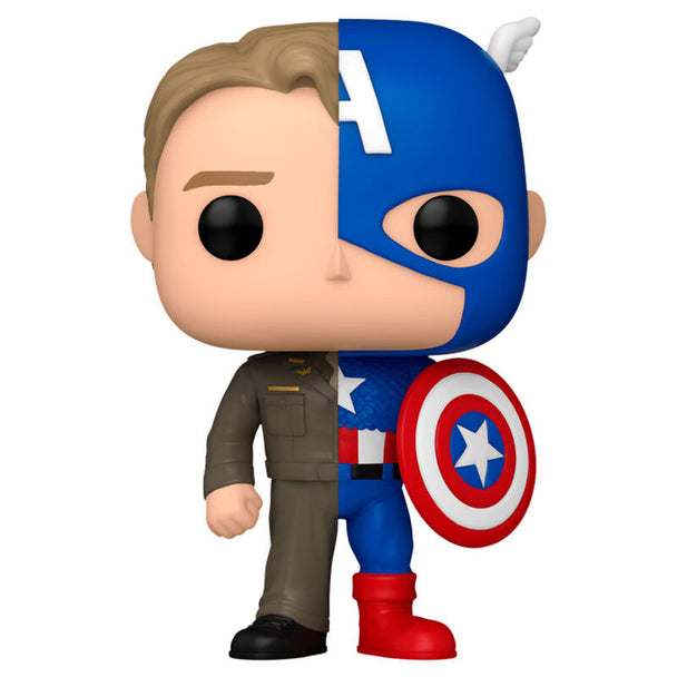 Figurine Funko POP Marvel Carnage Rogers Captain America en vinyle de 9 cm dans sa boîte cadeau