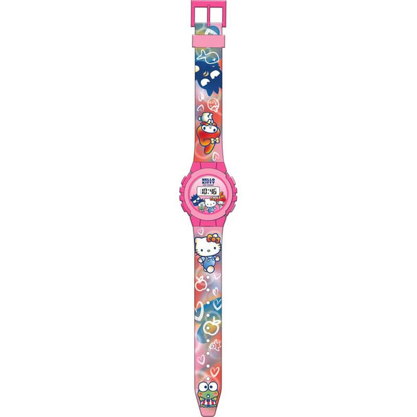 Montre digitale Hello Kitty KIDS LICENSING avec écran numérique et bracelet rose pour enfants