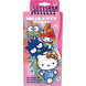 Vue du set de coloriage Hello Kitty avec ses accessoires colorés et son emballage attractif
