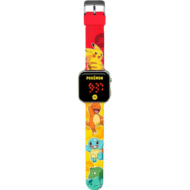 Montre LED Pokémon Kids Licensing avec affichage lumineux et design coloré pour enfants