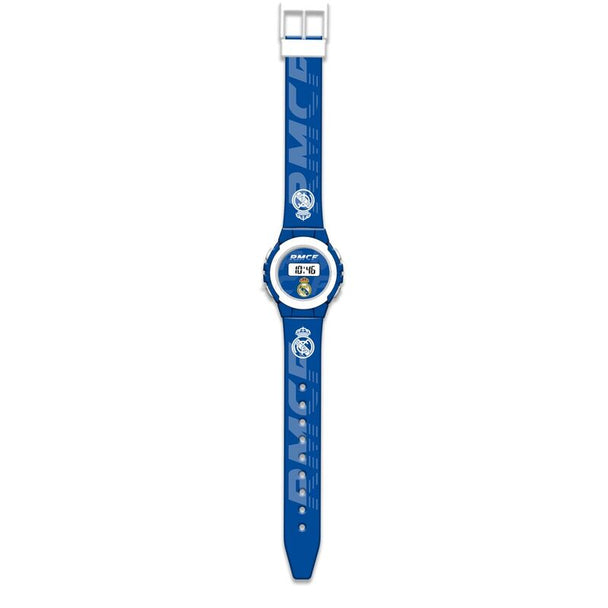 Montre digitale Real Madrid KIDS LICENSING vue de face avec écran digital et logo du club
