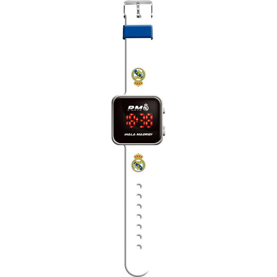 Montre LED Real Madrid KIDS LICENSING vue de face avec affichage lumineux