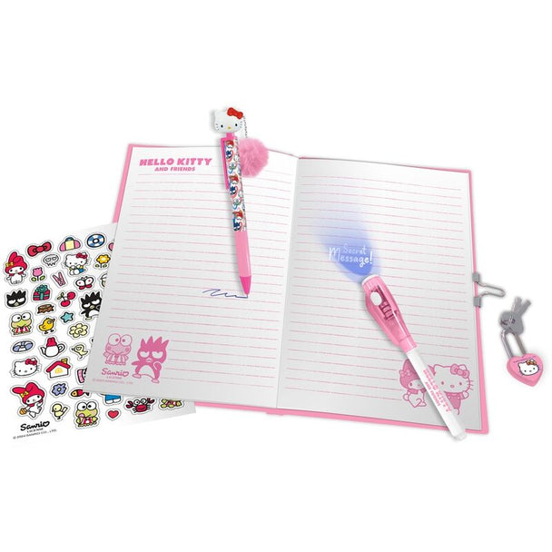 Stylo magique Hello Kitty permettant de révéler des messages secrets sur les pages du journal