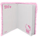 Vue rapprochée des pages intérieures du journal Hello Kitty, parfait pour écrire ou dessiner