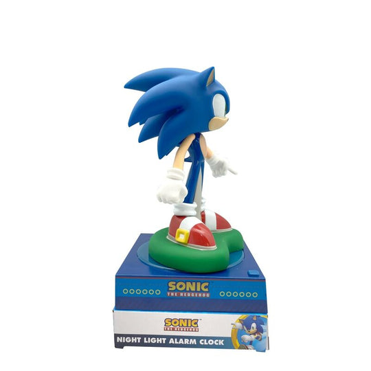 Emballage officiel KIDS LICENSING de la lampe 3D Sonic the Hedgehog avec réveil