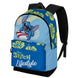 Détail des bretelles rembourrées ajustables du sac à dos Disney Stitch, confort et ergonomie visibles