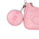 Détail du compartiment zippé du sac Barbie KARACTERMANIA montrant la fermeture sécurisée
