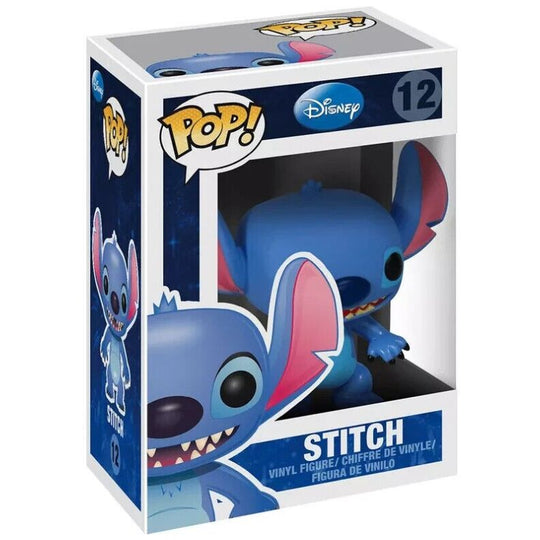 Packaging de la figurine Funko POP Stitch Disney montrant le design original et la marque FUNKO