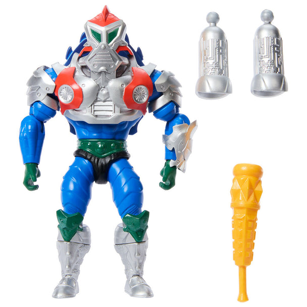 Figurine Mekanek 14cm articulée de Masters of the Universe Turtles of Grayskull avec armure amovible et massue