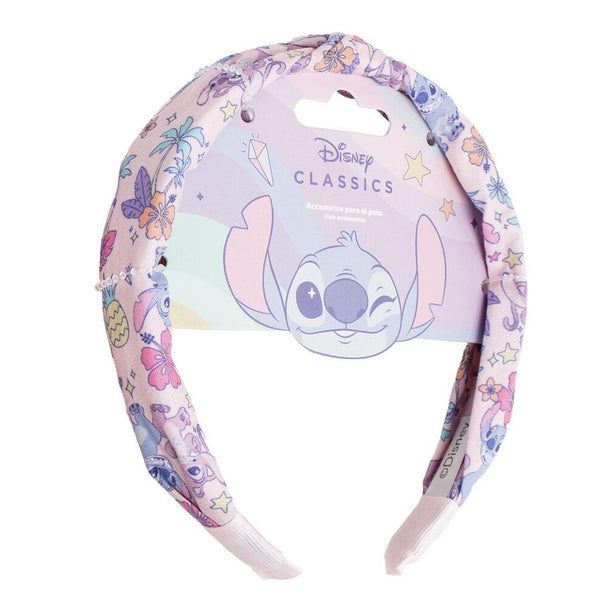 Bandeau cheveux Disney Stitch CERDÁ bleu avec motif du personnage Stitch sur fond blanc