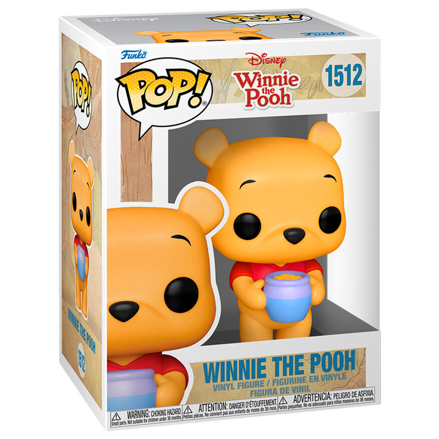 Vue détaillée de la figurine Funko POP Winnie the Pooh avec couleurs vives et finition soignée