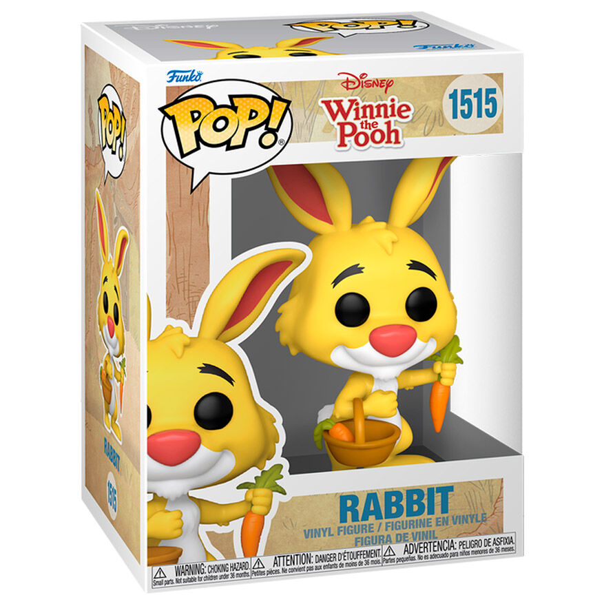 Détail de la figurine Funko POP Rabbit Disney, montrant les couleurs vives et le design soigné du personnage
