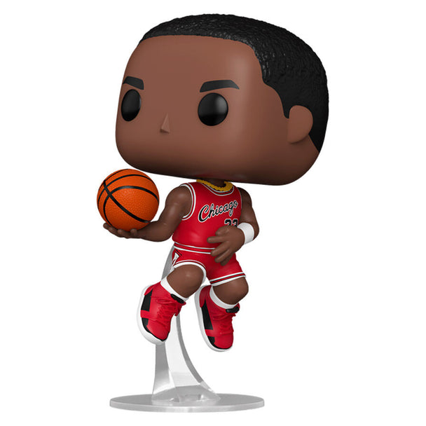 Figurine Funko POP Michael Jordan en tenue des Chicago Bulls, vue de face avec détails précis
