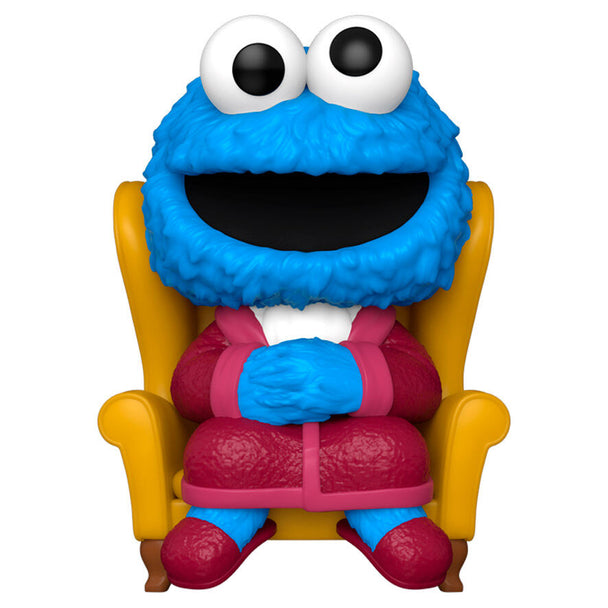 Figurine Funko POP Cookie Monster de Sesame Street en vinyle bleu de 9 cm dans sa boîte cadeau