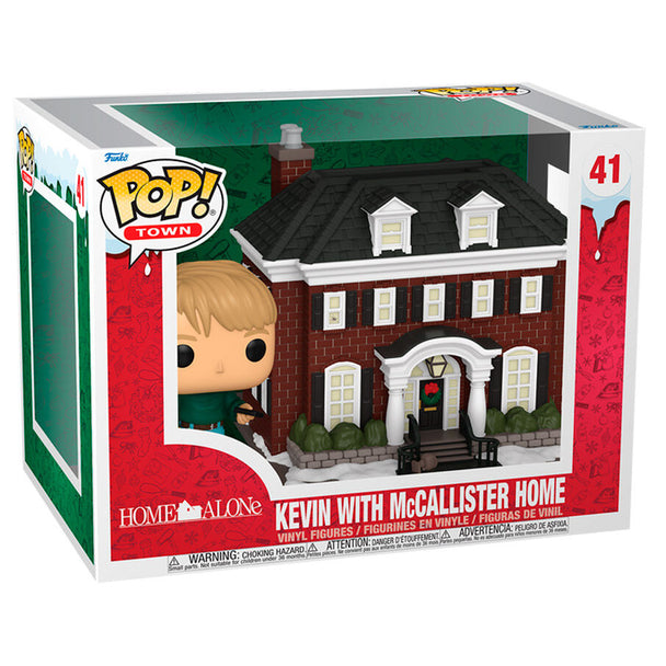 Maison McCallister miniature incluse avec la figurine FUNKO POP de Kevin, décor détaillé du film Solo en Casa.