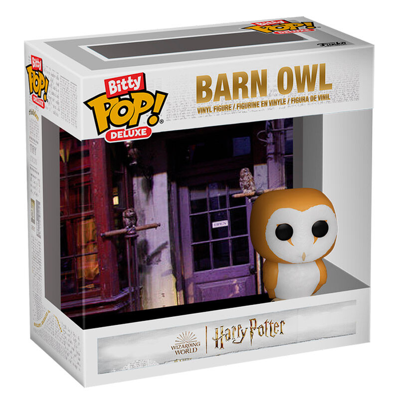 Présentation de la figurine Harry Potter Barn Owl Bitty POP sur fond neutre avec éclairage optimal