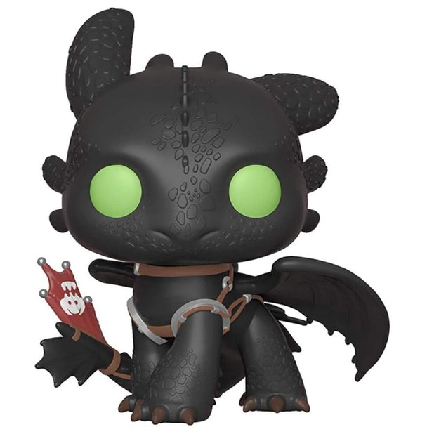 Vue de profil de la figurine Funko POP Toothless montrant ses détails et son design fidèle au film Dragons 3