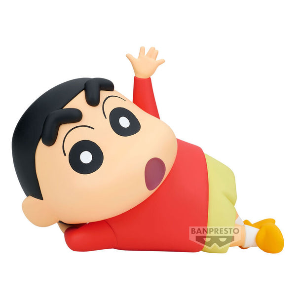 Figurine Crayon Shinchan Shinnosuke Nohara 18cm vue de face avec détails colorés